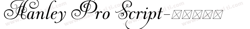 Hanley Pro Script字体转换